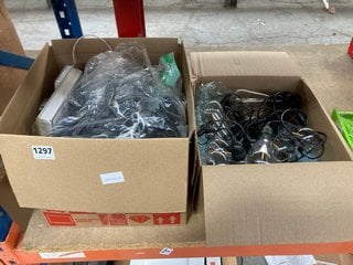 QTY OF ASSORTED TECH CABLES TO INCLUDE BELKIN SCART LEAD: LOCATION - BR16