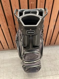 BENROSS WATERPROOF DESIGN GOLF CADDY BAG IN BLACK AND GREY: LOCATION - D7