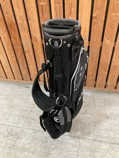 FAZER 2.5 COMPACT GOLF CADDY BAG IN BLACK AND GREY: LOCATION - D7