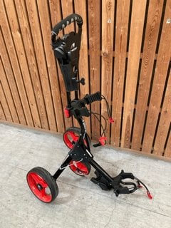 BENROSS PRO COMPACT GOLF TROLLEY IN BLACK AND RED: LOCATION - D7