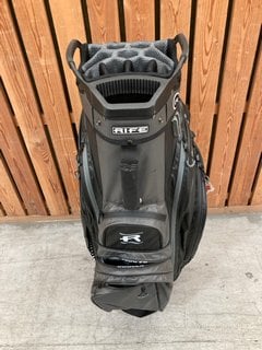 RIFE WATERPROOF DESIGN COOLER GOLF CADDY BAG IN BLACK AND GREY: LOCATION - D7