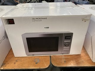 JOHN LEWIS & PARTNERS 25L SOLO MICROWAVE OVEN : MODEL JLSMWO09: LOCATION - D7