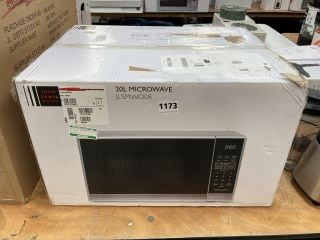 JOHN LEWIS & PARTNERS 20L SOLO MICROWAVE : MODEL JLSMWO08: LOCATION - D6