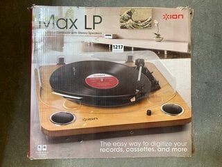 ION MAX LP CONVERSION TURNTABLE WITH STEREO SPEAKERS: LOCATION - BR2