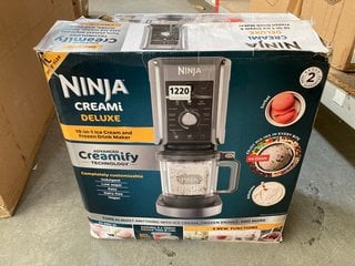 NINJA CREAMI 10 IN 1 DELUXE ICE CREAM AND FROZEN DRINKS MAKER MACHINE - RRP £249: LOCATION - BR2