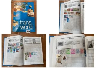 A TRANS WORLD STAMP ALBUM AND VINTAGE CONTENTS: LOCATION - CR