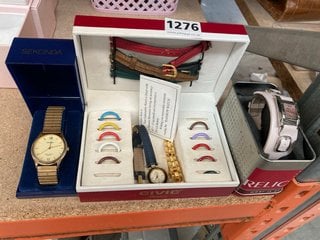 3 X BOXED WRISTWATCHES TO INCLUDE A CIVIC SET: LOCATION - CR