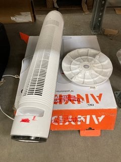 2 X ASSORTED JOHN LEWIS & PARTNERS FANS TO INCLUDE 16" PEDESTAL FAN IN WHITE: LOCATION - BR11