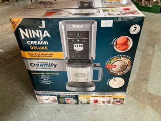 NINJA CREAMI DELUXE 10 IN 1 ICE CREAM AND FROZEN DRINKS MAKER - RRP £274: LOCATION - C9