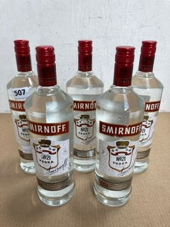 (COLLECTION ONLY) 5 X SMIRNOFF RECIPE NO 21 VODKA 1L 37.5% VOL (WE OPERATE A CHALLENGE 25 POLICY. 18+ ID MAY BE REQUIRED UPON COLLECTION/DELIVERY, E.G. A VALID PASSPORT OR PHOTO DRIVING LICENCE): LOC