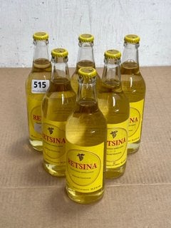 6 X BOTTLES OF RETSINA GREEK DRY WHITE WINE 50CL 11.5% VOL (WE OPERATE A CHALLENGE 25 POLICY. 18+ ID MAY BE REQUIRED UPON COLLECTION/DELIVERY, E.G. A VALID PASSPORT OR PHOTO DRIVING LICENCE): LOCATIO