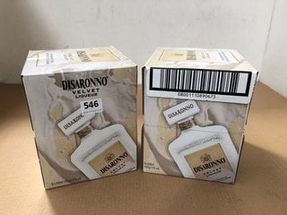 2 X BOX OF (6X 500ML) DISARONNO VELVET LIQUEUR 17%ABV. (WE OPERATE A CHALLENGE 25 POLICY. 18+ ID MAY BE REQUIRED UPON COLLECTION/DELIVERY, E.G. A VALID PASSPORT OR PHOTO DRIVING LICENCE), PLEASE NOTE