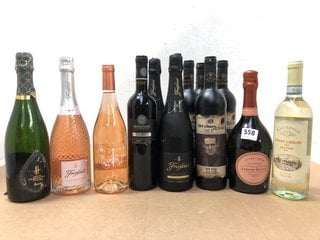 12 X ASSORTED BOTTLES OF WINE TO INCLUDE CONTESSA PINOT GRIGIO 750ML 12% VOL (WE OPERATE A CHALLENGE 25 POLICY. 18+ ID MAY BE REQUIRED UPON COLLECTION/DELIVERY, E.G. A VALID PASSPORT OR PHOTO DRIVING