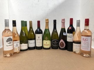 12 X ASSORTED BOTTLES OF WINE TO INCLUDE PRODEZZA PROSECCO 75CL 11% VOL (WE OPERATE A CHALLENGE 25 POLICY. 18+ ID MAY BE REQUIRED UPON COLLECTION/DELIVERY, E.G. A VALID PASSPORT OR PHOTO DRIVING LICE