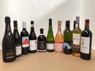 12 X ASSORTED BOTTLES OF WINE TO INCLUDE FORTNUM & MASON BEAUJOLAIS 750ML 12.5% VOL (WE OPERATE A CHALLENGE 25 POLICY. 18+ ID MAY BE REQUIRED UPON COLLECTION/DELIVERY, E.G. A VALID PASSPORT OR PHOTO