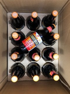 12 BOTTLES OF BROTHERS TOFFEE APPLE ENGLISH CIDER 500ML 4% VOL BBE - 26/07/25 (WE OPERATE A CHALLENGE 25 POLICY. 18+ ID MAY BE REQUIRED UPON COLLECTION/DELIVERY, E.G. A VALID PASSPORT OR PHOTO DRIVIN