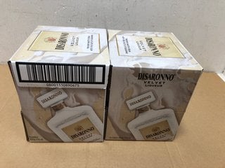 2 BOXES OF 6 BOTTLES OF DISARONNO VELVET LIQUEUR 500ML 17% VOL (WE OPERATE A CHALLENGE 25 POLICY. 18+ ID MAY BE REQUIRED UPON COLLECTION/DELIVERY, E.G. A VALID PASSPORT OR PHOTO DRIVING LICENCE), PLE