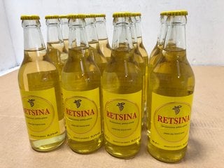 12 BOTTLES OF RETSINA GREEK DRY WHITE WINE 50CL 11.5% VOL (WE OPERATE A CHALLENGE 25 POLICY. 18+ ID MAY BE REQUIRED UPON COLLECTION/DELIVERY, E.G. A VALID PASSPORT OR PHOTO DRIVING LICENCE): LOCATION