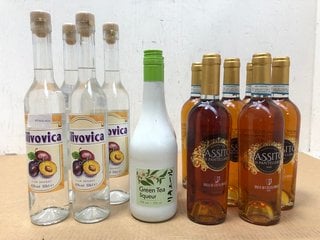 12 MIXED BOTTLES TO INCLUDE SLIVOVICA PLUM BRANDY 50CL 42% VOL (WE OPERATE A CHALLENGE 25 POLICY. 18+ ID MAY BE REQUIRED UPON COLLECTION/DELIVERY, E.G. A VALID PASSPORT OR PHOTO DRIVING LICENCE): LOC