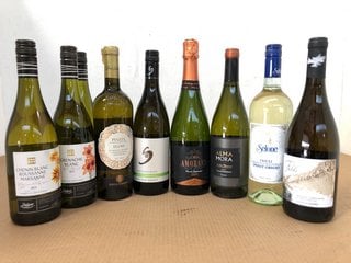 9 BOTTLES OF MIXED WINE TO INCLUDE SAUVIGNON BLANC 75CL 12.5% VOL (WE OPERATE A CHALLENGE 25 POLICY. 18+ ID MAY BE REQUIRED UPON COLLECTION/DELIVERY, E.G. A VALID PASSPORT OR PHOTO DRIVING LICENCE):