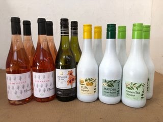 12 BOTTLES OF MIXED WINE TO INCLUDE GREEN TEA LIQUEUR 700ML 15% VOL (WE OPERATE A CHALLENGE 25 POLICY. 18+ ID MAY BE REQUIRED UPON COLLECTION/DELIVERY, E.G. A VALID PASSPORT OR PHOTO DRIVING LICENCE)