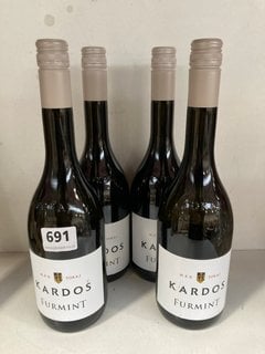 4 X MADTOKAJ KARDOS FURMINT WINE 12.5% VOL 750ML (WE OPERATE A CHALLENGE 25 POLICY. 18+ ID MAY BE REQUIRED UPON COLLECTION/DELIVERY, E.G. A VALID PASSPORT OR PHOTO DRIVING LICENCE): LOCATION - BR20