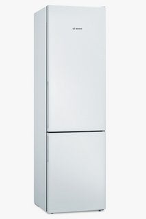 BOSCH FRIDGE FREEZER: MODEL KGV39VWEAG - RRP £469 . JOHN PYE TECHNICAL WHITE GOODS CONDITION REPORT: UNIT POWERED UP, NO ERROR CODE APPARENT, DENTS ON FRONT. DATE OF CHECK 16.09.24 - PLEASE NOTE, THI