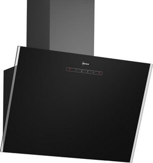 NEFF 60CM ANGLED GLASS CHIMNEY COOKER HOOD: MODEL D63IDK1S0B - RRP £369: LOCATION - D2