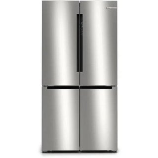 BOSCH AMERICAN STYLE FRIDGE FREEZER: MODEL KFN96APEAG - RRP £1899 . JOHN PYE TECHNICAL WHITE GOODS CONDITION REPORT: UNIT POWERED UP, NO ERROR CODE APPARENT, DENTS ON FRONT. DATE OF CHECK 16.09.24 -