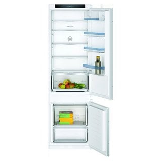 BOSCH INTEGRATED FRIDGE FREEZER: MODEL KIV87VSE0G - RRP £799 . JOHN PYE TECHNICAL WHITE GOODS CONDITION REPORT: UNIT POWERED UP, NO ERROR CODE APPARENT, FASCIA INSPECTION PASS. DATE OF CHECK 16.09.24