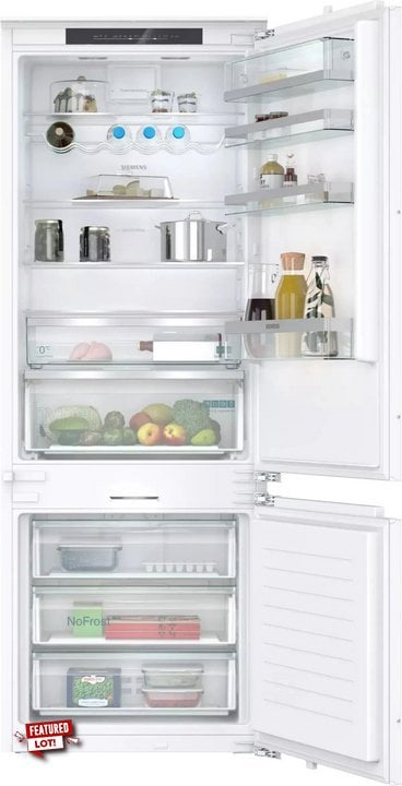 SIEMENS INTEGRATED FRIDGE FREEZER: MODEL KB96NADD0G - RRP £1089 . JOHN PYE TECHNICAL WHITE GOODS CONDITION REPORT: UNIT POWERED UP, NO ERROR CODE APPARENT, FASCIA INSPECTION PASS. DATE OF CHECK 16.09