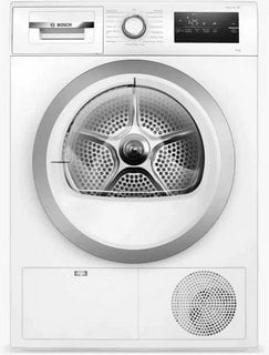 BOSCH 8KG CONDENSER DRYER: MODEL WTN83203GB - RRP £479 . JOHN PYE TECHNICAL WHITE GOODS CONDITION REPORT: UNIT POWERED UP, NO ERROR CODE APPARENT, FASCIA INSPECTION PASS. DATE OF CHECK 16.09.24 - PLE