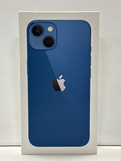 APPLE IPHONE 13 128 GB SMARTPHONE IN BLUE: MODEL NO A2633 (WITH BOX & ALL ACCESSORIES) NETWORK UNLOCKED [JPTM123815] (SEALED UNIT) THIS PRODUCT IS FULLY FUNCTIONAL AND IS PART OF OUR PREMIUM TECH AND