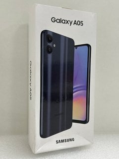 SAMSUNG GALAXY A05 128GB SMARTPHONE IN BLACK: MODEL NO SM-A055F/DS (WITH BOX & ALL ACCESSORIES) [JPTM123256] (SEALED UNIT) THIS PRODUCT IS FULLY FUNCTIONAL AND IS PART OF OUR PREMIUM TECH AND ELECTRO