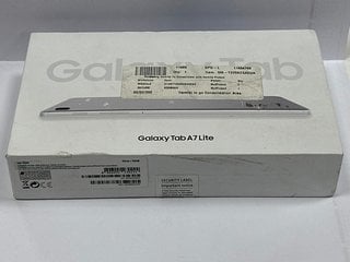 SAMSUNG GALAXY TAB A7 LITE 32 GB TABLET WITH WIFI IN SILVER: MODEL NO SM-T225 (WITH BOX & ALL ACCESSORIES) [JPTM123818] (SEALED UNIT) THIS PRODUCT IS FULLY FUNCTIONAL AND IS PART OF OUR PREMIUM TECH