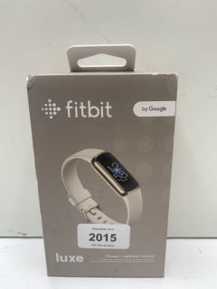 FITBIT LUXE FITNESS & WELLNESS TRACKER IN SOFT GOLD STAINLESS STEEL CASE & LUNAR WHITE BAND (WITH BOX & ALL ACCESSORIES) [JPTN41268] (SEALED UNIT) THIS PRODUCT IS FULLY FUNCTIONAL AND IS PART OF OUR