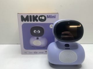 MIKO MINI KIDS CONVERSATIONAL LEARNING ROBOT IN LILAC/WHITE: MODEL NO EMK401 (WITH BOX & CHARGE CABLE) [JPTN41273] THIS PRODUCT IS FULLY FUNCTIONAL AND IS PART OF OUR PREMIUM TECH AND ELECTRONICS RAN