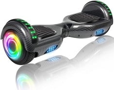 SISIGAD SELF BALANCING 6.5 INCH WITH SEAT HOVERBOARD (ORIGINAL RRP - £152.00) IN CARBON FIBER. (UNIT ONLY AND COLLECTION ONLY) [JPTC70516]