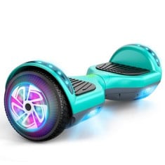 SISIGAD HY-A12B HOVER BOARD (ORIGINAL RRP - £105.00) IN GREY GREEN. (WITH BOX AND COLLECTION ONLY) [JPTC70647]