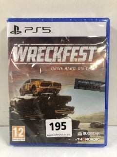 PLAYSTATION 5 WRECKFEST CONSOLE GAME (SEALED)