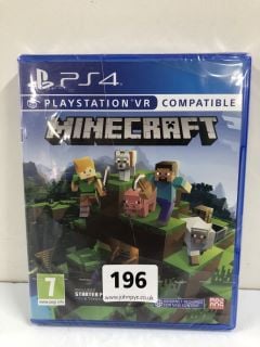 PLAYSTATION 4 MINECRAFT CONSOLE GAME (SEALED)