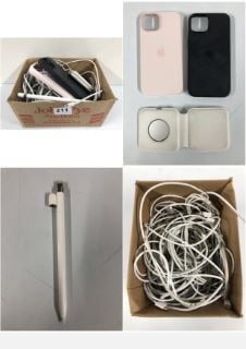 BOX OF APPLE PRODUCTS INC. APPLE PENCIL & APPLE WIRELESS CHARGER