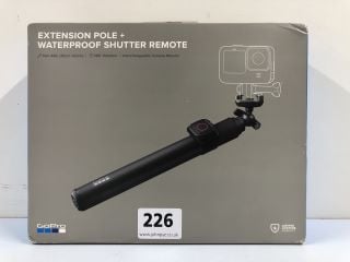 GOPRO EXTENTION POLE+ WATERPROOF SUTTER REMOTE - RRP.£79