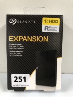 SEAGATE EXPANSION 1TB HDD EXTERNAL DRIVE (SEALED) - RRP.£54