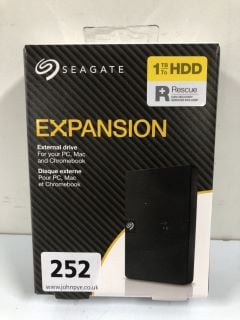 SEAGATE EXPANSION 1TB HDD EXTERNAL DRIVE (SEALED) - RRP.£54