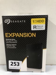 SEAGATE EXPANSION 1TB HDD EXTERNAL DRIVE (SEALED) - RRP.£54