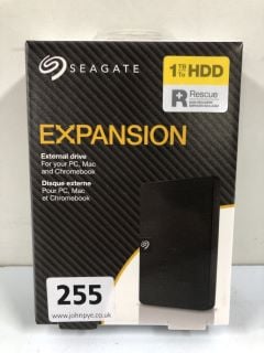 SEAGATE EXPANSION 1TB HDD EXTERNAL DRIVE (SEALED) - RRP.£54