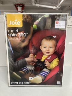 JOIE MEET SPIN 360 GROUP 0+/1 CHILD CAR SEAT - EMBER - RRP.£230