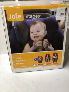 JOIE STAGES GROUP (0+/1/2) CHILD CAR SEAT - COAL - RRP.£160