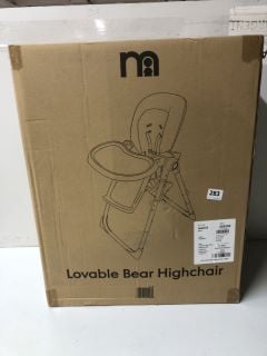 MOTHERCARE LOVABLE BEAR HIGHCHAIR - RRP.£60